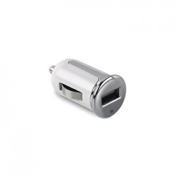 CL autonabíjačka CELLY Turbo s USB výstupom, 2,4 A, biela
