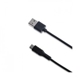 Datový USB kábel CELLY s konektorom USB-C, 1m, USB 2.0, čierny