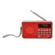 Bravo B 6039 digitálne rádio Sam, červená