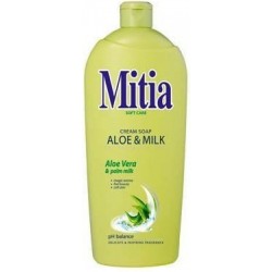 Mitia Aloe & Milk tekuté mydlo náhradná náplň 1 l