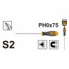 INGCO skrutkovač krížový 3x75mm PH0 S2