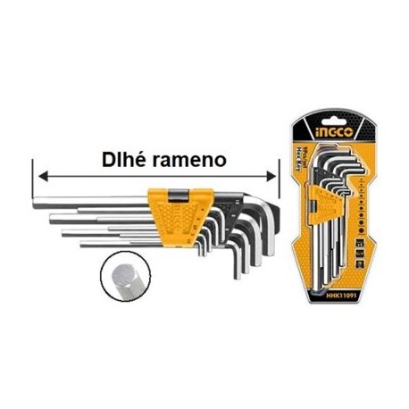 INGCO kľúče imbusové 9ks